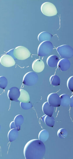 balloons blue sky floating celebration freedom pastel peaceful dreamy outdoor light summer air happiness flying soft