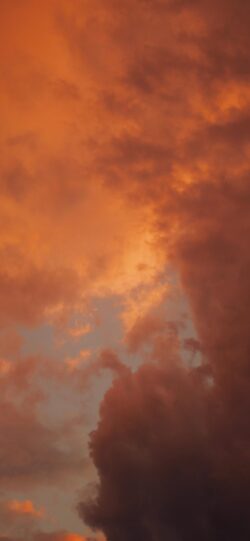 sunset sky orange red clouds dramatic evening twilight nature weather stormy fire beautiful warm glowing atmospheric