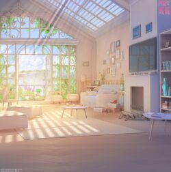 living room interior sunroom skylight white furniture minimalist cozy indoor plants modern home design vibrant daylight bright house