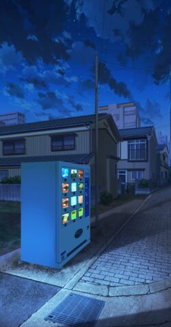 vendingmachine japan night street neighborhood urban bluehour quiet lonely suburban cityscape moody convenience twilight sidewalk