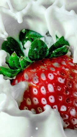 strawberry milk splash fruit photography macro food fresh strawberry milkshake dairy product healthy snack vibrant colors liquid motion organic fruit sweet berry refreshing drink food action